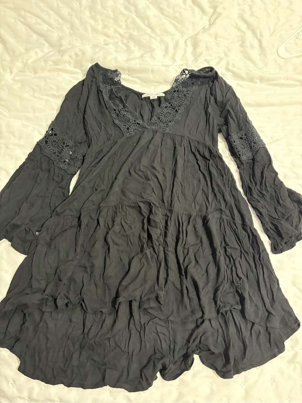 O'Neill Black mini lace dress